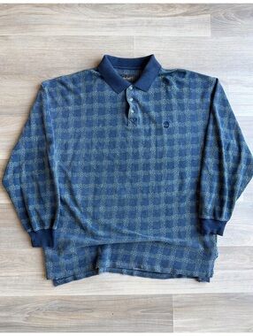 Vintage Timberland Weathergear Henley Polo Longsleeve Shirt
